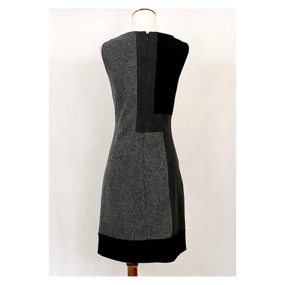 White House Black Market Tweed Color Block Dress - Picture 6 of 11
